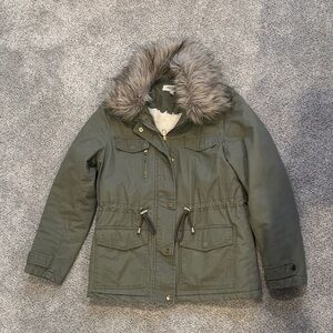 Charlotte Russe Olive Green Utility Jacket